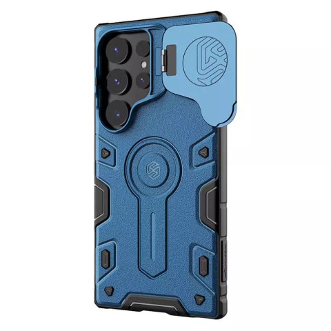 TPU+PC чохол Nillkin CamShield Armor Prop для Samsung Galaxy S24 Ultra Blue
