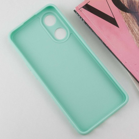 Силіконовий чохол Candy Full Camera для Oppo Reno 8 T 4G Зелений / Menthol
