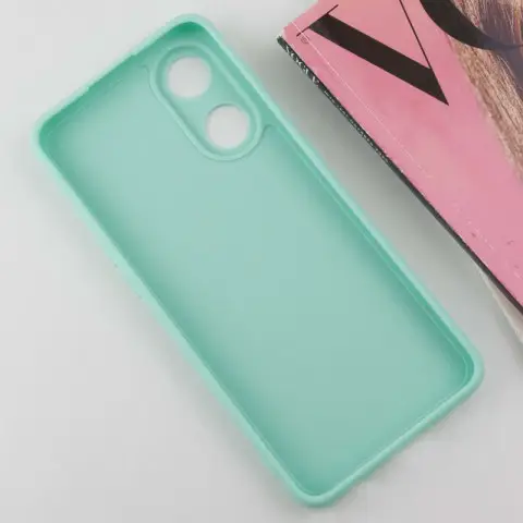 Силіконовий чохол Candy Full Camera для Oppo Reno 8 T 4G Зелений / Menthol