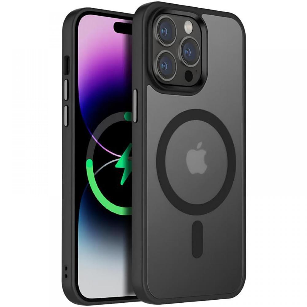 Чохол Ummi Colorful with MagSafe для Apple iPhone 14 Pro (6.1") Чорний / Black