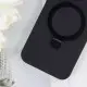Чохол Silicone Case Full Protective NO LOGO with Ring для Apple iPhone 13 / 14 (6.1") Black