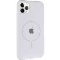 Чохол Silicone Case Full Protective (AA) with MagSafe для Apple iPhone 11 Pro Max (6.5") Білий / White