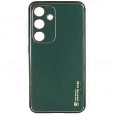 Шкіряний чохол Xshield для Samsung Galaxy S24+ Зелений / Army Green