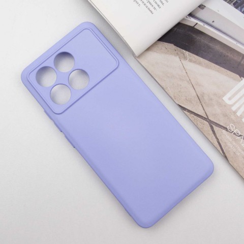 Чохол Silicone Cover Lakshmi Full Camera (A) для Xiaomi Poco X6 Pro Бузковий / Dasheen