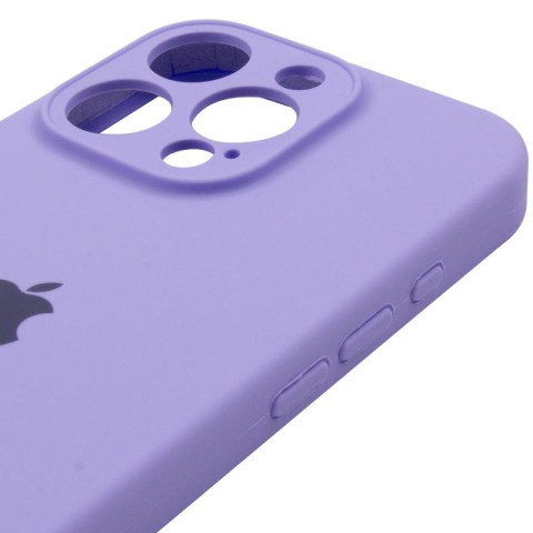 Чохол Silicone Case Full Camera Protective (AA) для Apple iPhone 14 Pro (6.1") Бузковий / Dasheen