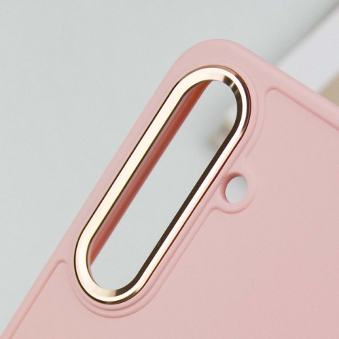 TPU чохол Bonbon Metal Style для Samsung Galaxy S24 / S25 Рожевий / Light pink