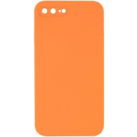 Чохол Silicone Case Square Full Camera Protective (AA) NOLOGO для Apple iPhone 7 plus/8 plus (5.5") Помаранчевий / Papaya