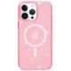 Чохол TPU Galaxy Sparkle (MagFit) для Apple iPhone 15 Pro Max (6.7") Pink+Glitter