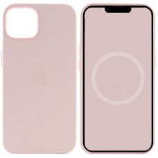 Чохол Silicone case (AAA) with Magsafe and Animation для Apple iPhone 13 (6.1") Рожевий / Chalk Pink