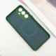 Чохол Silicone Cover Lakshmi Full Camera (AA) with MagFit для Samsung Galaxy S24 FE Зелений / Dark green
