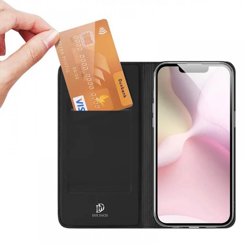 Чехол-книжка Dux Ducis с карманом для визиток для Apple iPhone 16e (6.1")