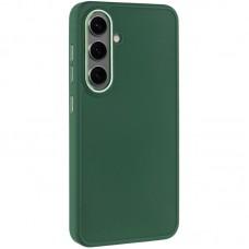 TPU чохол Bonbon Metal Style для Samsung Galaxy S24+ Зелений / Army green
