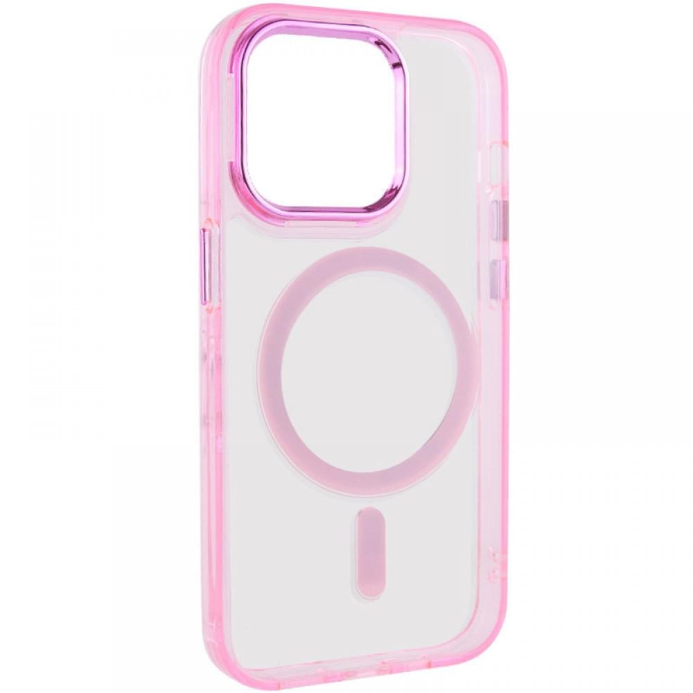 Чохол TPU Iris with MagSafe для Apple iPhone 13 Pro Max (6.7") Рожевий