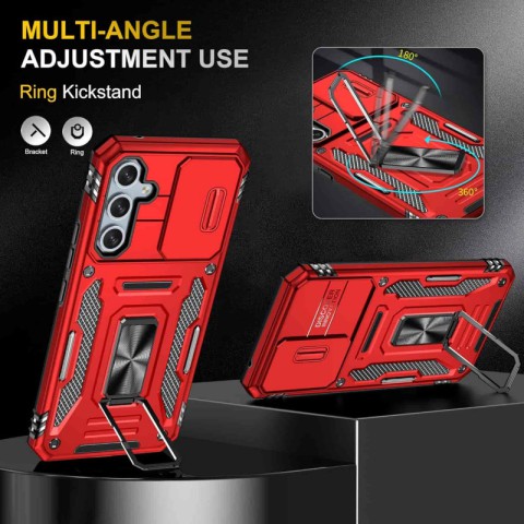 Ударостійкий чохол Camshield Army Ring для Samsung Galaxy A54 5G Червоний / Red