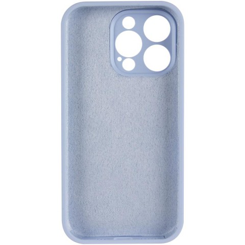 Чохол Silicone Case Full Camera Protective (AA) для Apple iPhone 13 Pro Max (6.7") Блакитний / Lilac Blue