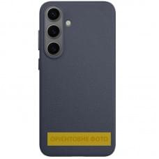 Шкіряний чохол Leather Case (AAA) для Samsung Galaxy S25 Edge Midnight Blue