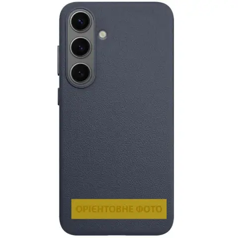 Шкіряний чохол Leather Case (AAA) для Samsung Galaxy S25 Edge Midnight Blue
