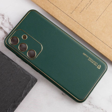 Шкіряний чохол Xshield для Samsung Galaxy S24+ Зелений / Army Green