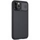 Карбонова накладка Nillkin Camshield (шторка на камеру) для Apple iPhone 12 Pro / 12 (6.1") Чорний / Black