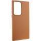 Шкіряний чохол Bonbon Leather Metal Style для Samsung Galaxy S22 Ultra Коричневий / Brown