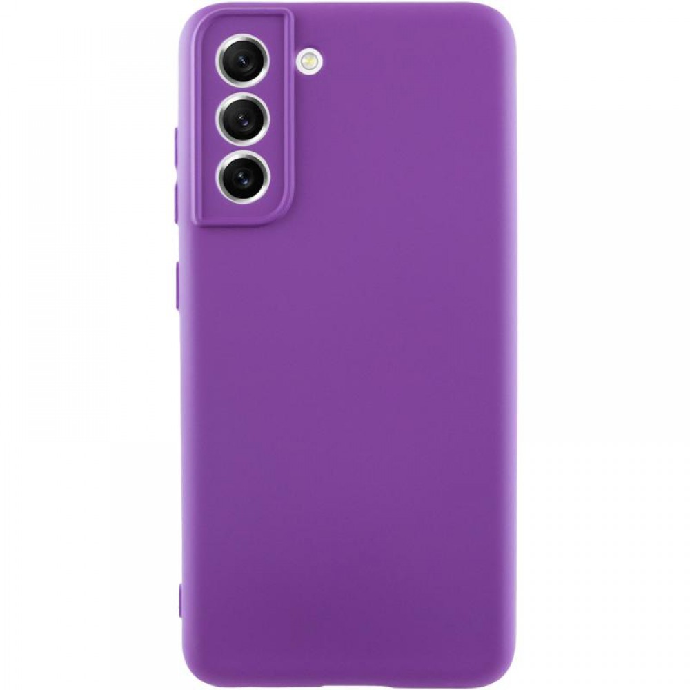 Чохол TPU GETMAN Liquid Silk Full Camera для Samsung Galaxy S22+ Фіолетовий / Purple