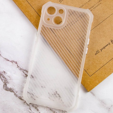 Чохол TPU Ease Carbon color series для Apple iPhone 13 (6.1") Матовий / Прозорий