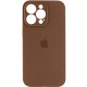 Чохол Silicone Case Full Camera Protective (AA) для Apple iPhone 16 Pro (6.3") Коричневий / Brown