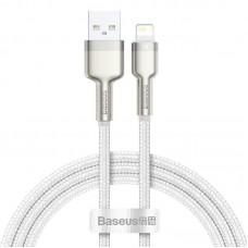 Дата кабель Baseus Cafule Series Metal USB to Lightning 2.4A (1m) (CALJK-A0) White