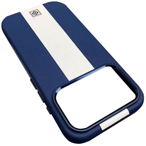 Шкіряний чохол Rally with MagSafe для Apple iPhone 17 Pro Max (6.9") Blue / White