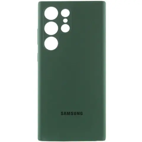 Чохол Silicone Cover Lakshmi Full Camera (AAA) with Logo для Samsung Galaxy S24 Ultra Зелений / Cyprus Green