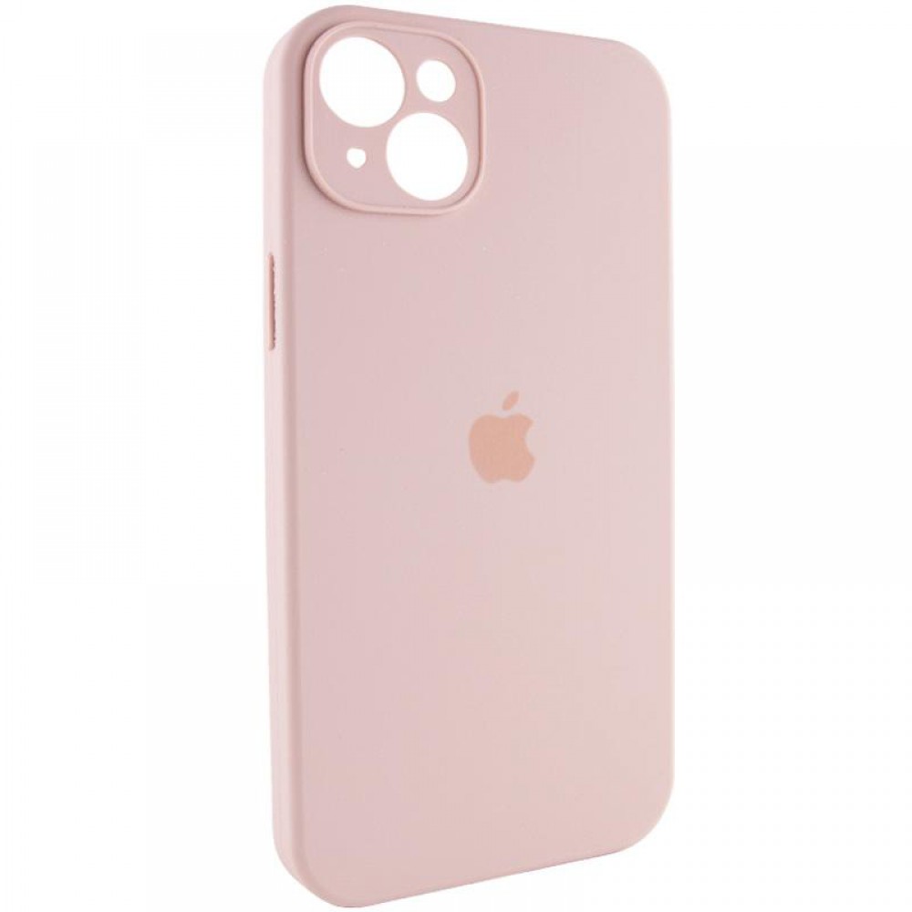 Чохол Silicone Case Full Camera Protective (AA) для Apple iPhone 14 (6.1") Рожевий / Pink Sand