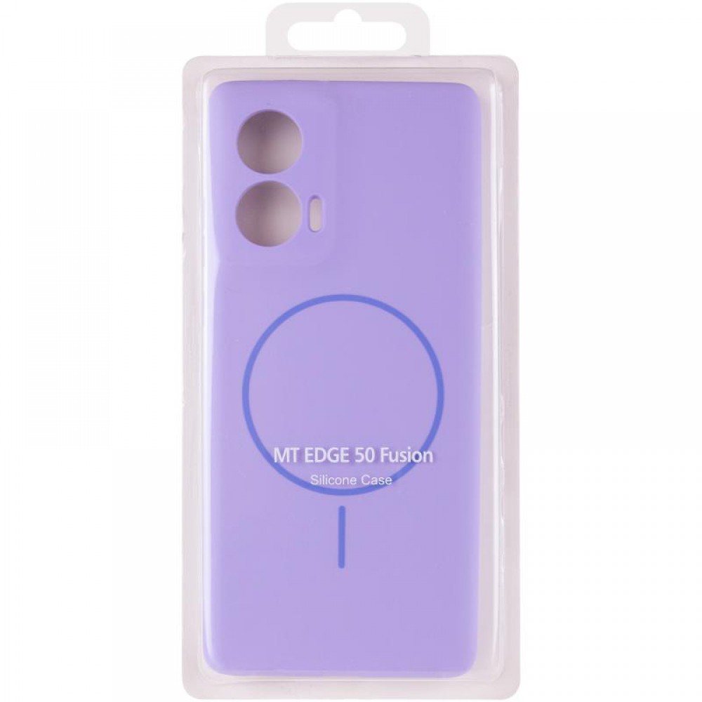 Чохол Silicone Cover Lakshmi Full Camera (AA) with MagFit для Motorola Edge 50 Fusion Бузковий / Dasheen