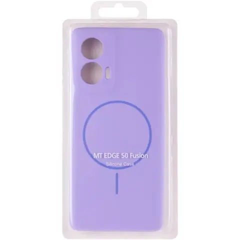 Чохол Silicone Cover Lakshmi Full Camera (AA) with MagFit для Motorola Edge 50 Fusion Бузковий / Dasheen