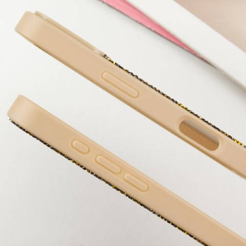 TPU чохол Bling World Rock Diamond with MagSafe для Apple iPhone 16 (6.1") Gold