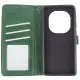 Шкіряний чохол-книжка GETMAN Gallant (PU) для Xiaomi Redmi Note 14 Pro 4G Зелений