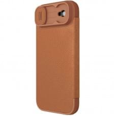 Шкіряний чохол-книжка Nillkin Qin Pro Camshield для Apple iPhone 17 Air (6.5") Brown