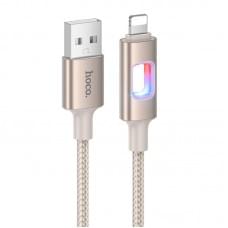 Дата кабель Hoco U144 New USB to Lightning 2.4A (1.2m) Gold Дата кабель Hoco U144 New USB to Lightning 2.4A (1.2m) Gold