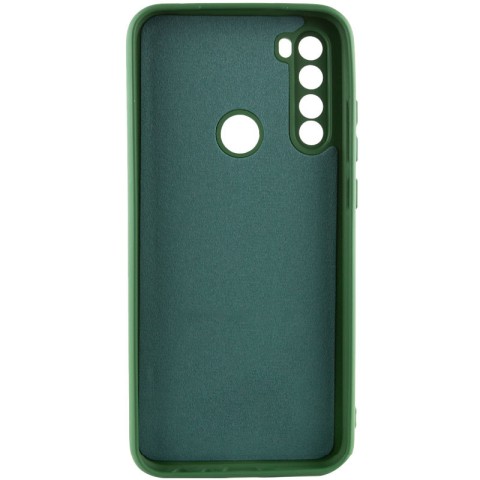 Чохол TPU GETMAN Liquid Silk Full Camera для Xiaomi Redmi Note 8T Зелений / Dark green