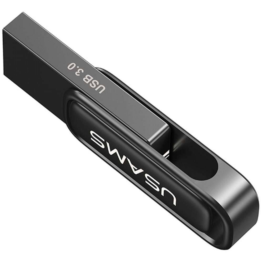 Флеш-накопичувач Usams US-ZB334 USB 3.0 Zinc Alloy Rotating – 256GB Tarnish