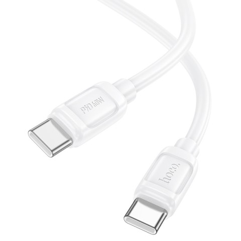 Дата кабель Hoco X115 Surpass Type-C to Type-C 60W (1m) White