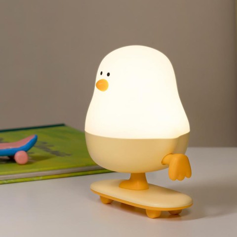 Нічник L63 Chicken on a Skateboard White / Yellow