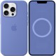 Чохол Silicone case (AAA) with Magsafe and Animation (button) для Apple iPhone 16 Pro (6.3") Periwinkle