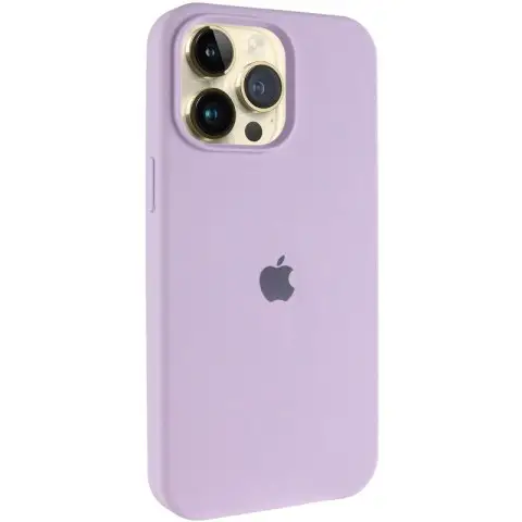 Чохол Silicone Case (AA) Logo with MagSafe для Apple iPhone 12 Pro / 12 (6.1") Бузковий / Lilac