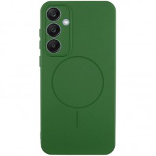 Чохол Silicone Cover Lakshmi Full Camera (AA) with MagFit для Samsung Galaxy S24 FE Зелений / Dark green