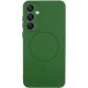 Чохол Silicone Cover Lakshmi Full Camera (AA) with MagFit для Samsung Galaxy S24 FE Зелений / Dark green