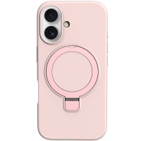 Чохол Silicone Case Full Protective NO LOGO with Ring для Apple iPhone 16 Plus (6.7") Pink