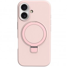 Чохол Silicone Case Full Protective NO LOGO with Ring для Apple iPhone 16 Plus (6.7") Pink
