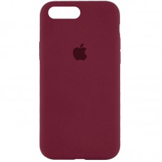 Чохол Silicone Case Full Protective (AA) для Apple iPhone 7 plus / 8 plus (5.5") Бордовий / Plum