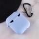 Силиконовый футляр с микрофиброй для наушников Airpods 1/2