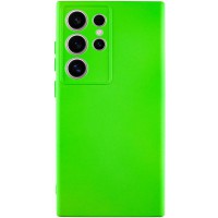 Чохол TPU GETMAN Liquid Silk Full Camera для Samsung Galaxy S24 Ultra Салатовий / Neon Green